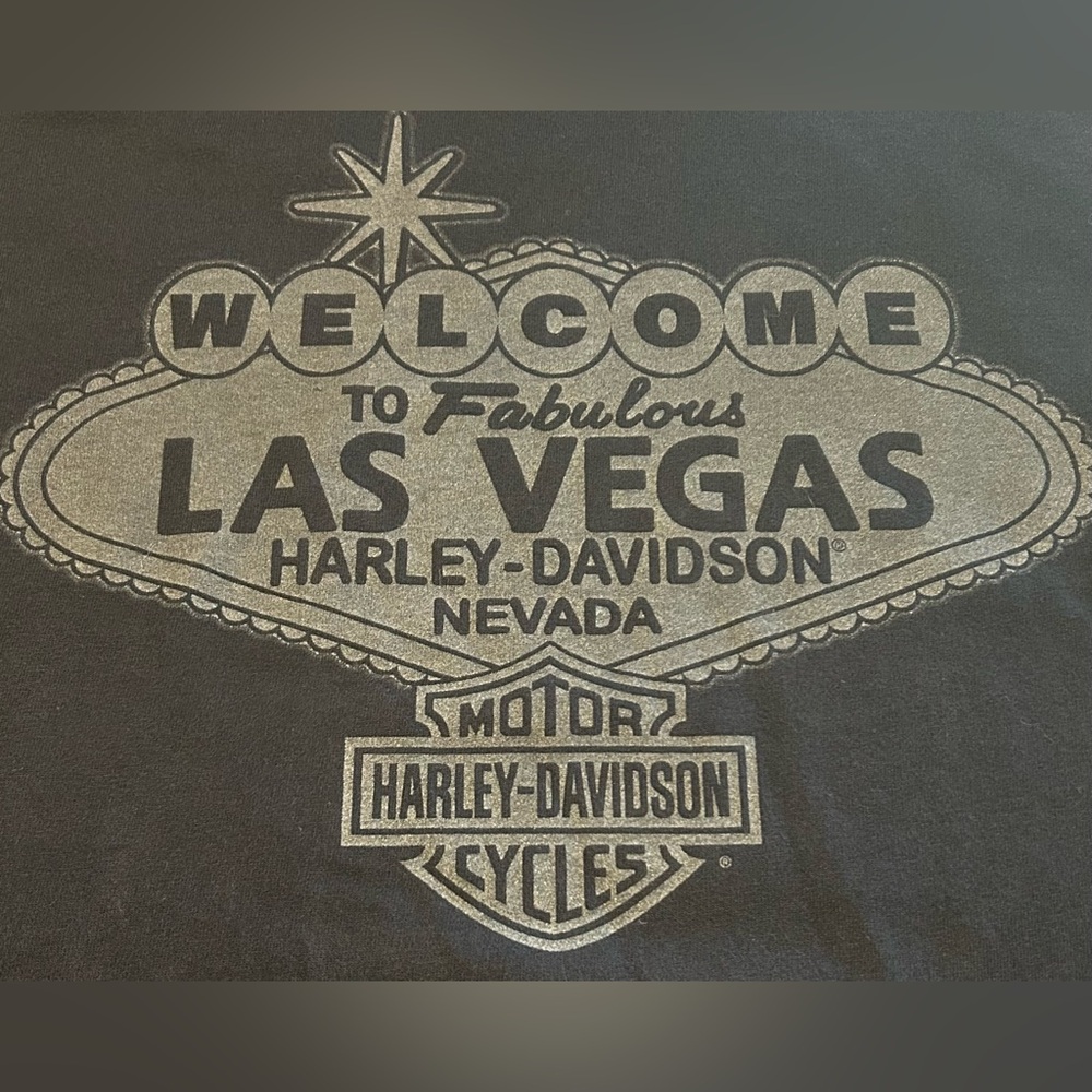 Harley Davidson Las Vegas, Nevada T-Shirt Short Sleeve Black 2XL